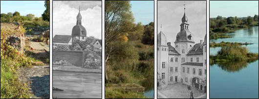 historical and actual pictures of Kostrzyn