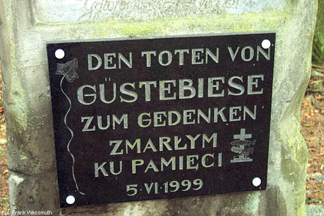 Commemorative plaque near the church