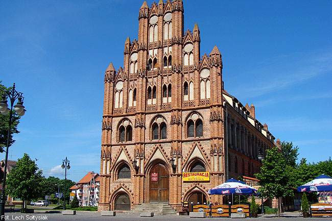 Königsberg/Nm. (Chojna): Gables of the town hall