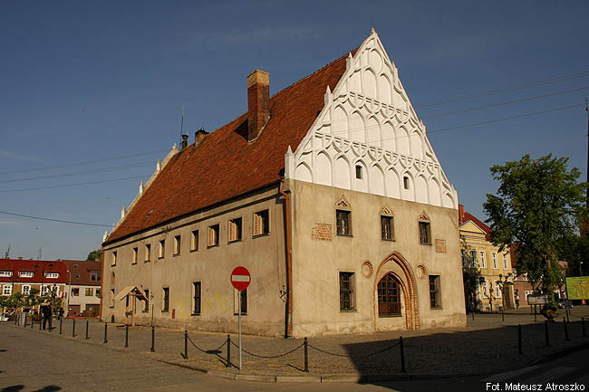 Bad Schönfließ: Town hall at the market place